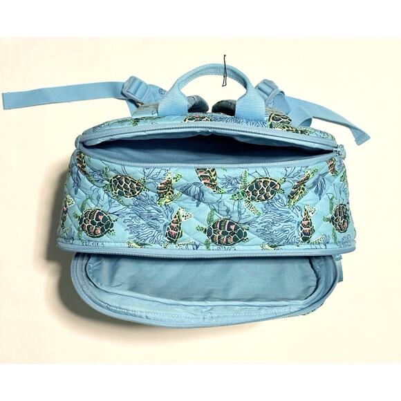 Vera Bradley Sea Turtles Coral Essential Large Backpack Cotton EXACT New No Tag main image 14